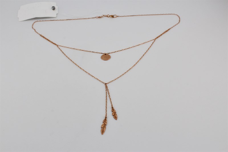 Колье золотое, 2,55 гр., 55-размер - фото 52633