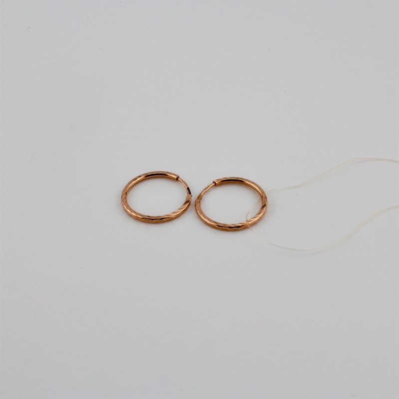 Серьги золотые, 1,03 гр., 1,5-размер - фото 52707