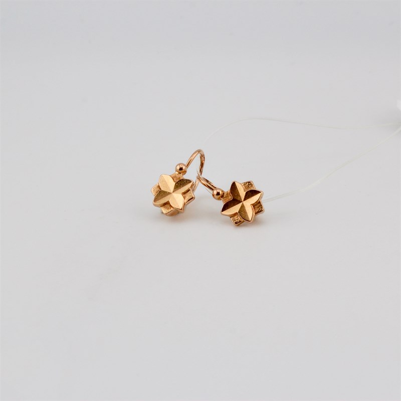 Серьги золотые, 3,85 гр. - фото 52754