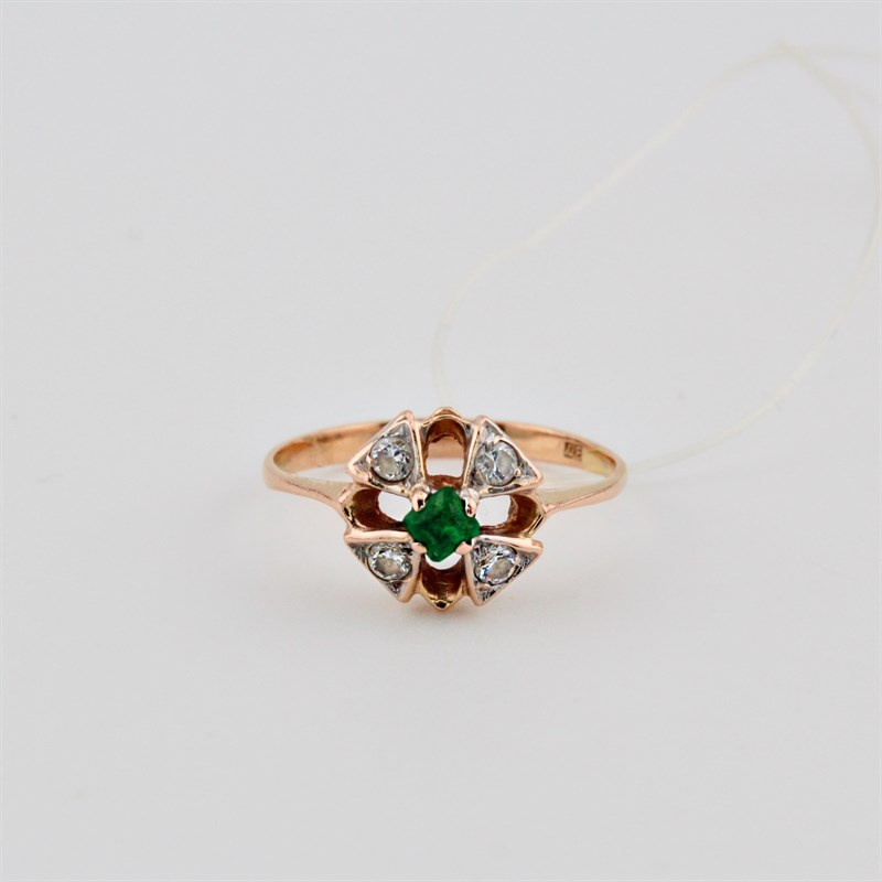 Кольцо золотое, 2,24 гр., 18-размер - фото 52772