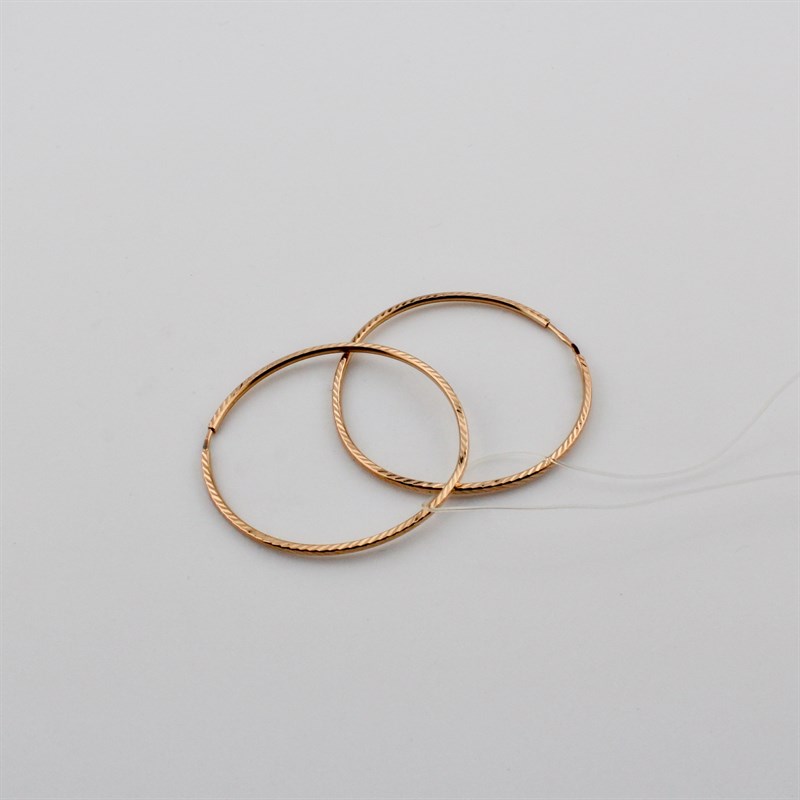 Серьги золотые, 3,07 гр., 3,8-размер - фото 52778