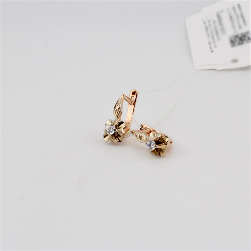 Серьги золотые, 3,24 гр. - фото 52805