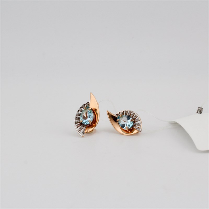 Серьги золотые, 3,24 гр. - фото 52862