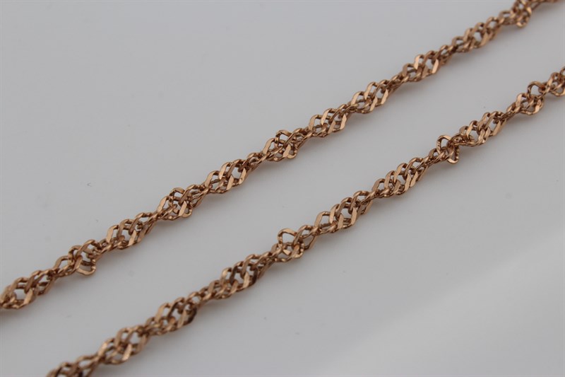 Цепь золотая, 3,38 гр., 50-размер - фото 52961