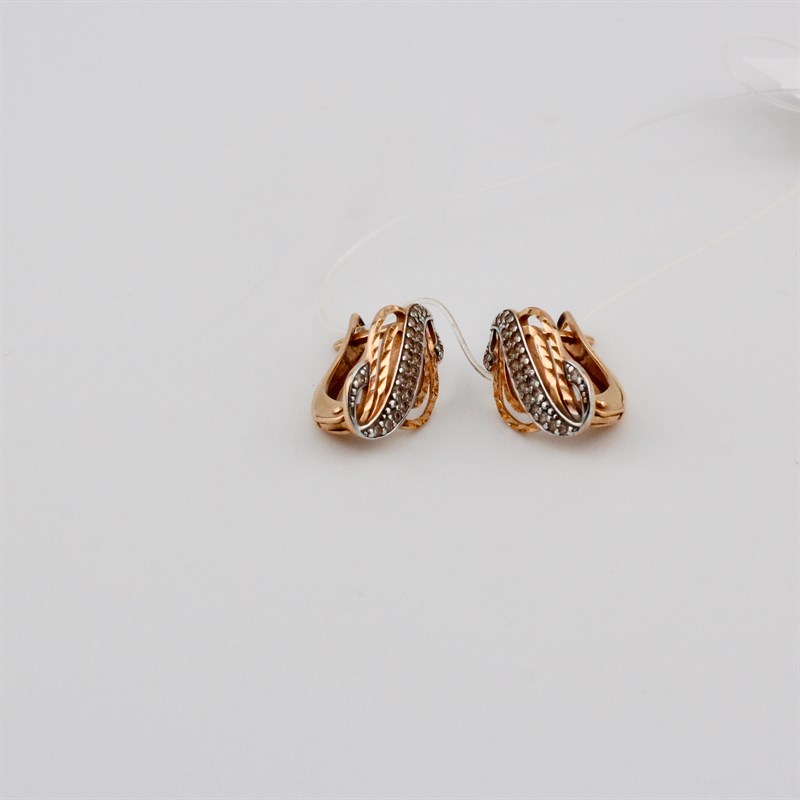 Серьги золотые, 2,41 гр. - фото 52968