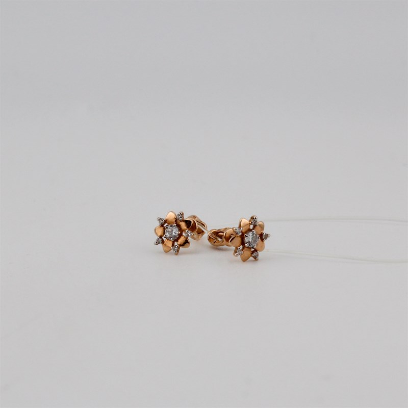 Серьги золотые, 0,93 гр. - фото 52973