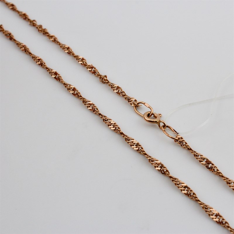 Цепь золотая, 5,44 гр., 55-размер - фото 53120