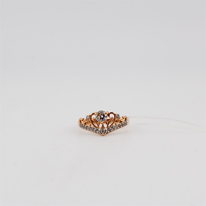 Кольцо золотое, 1,62 гр., 16-размер - фото 53206