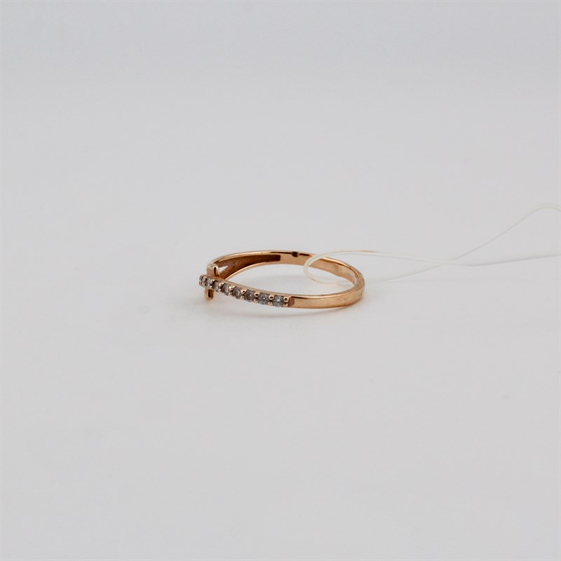 Кольцо золотое, 0,81 гр., 15,5-размер - фото 53214