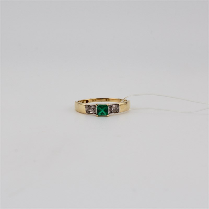 Кольцо золотое, 1,63 гр., 19-размер - фото 53221