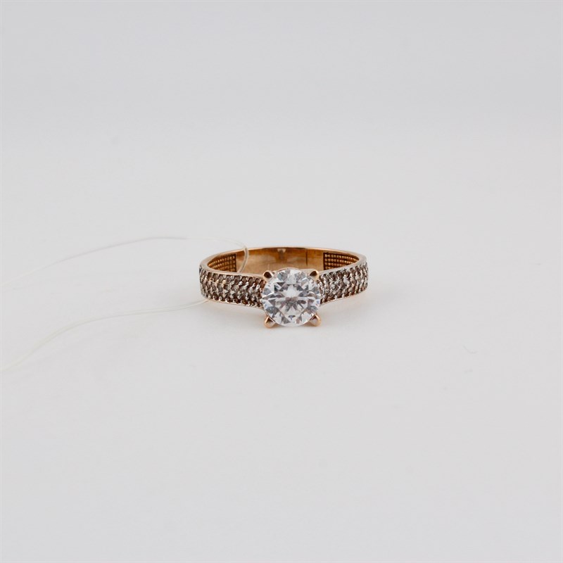 Кольцо золотое, 3,29 гр., 18,5-размер - фото 53457