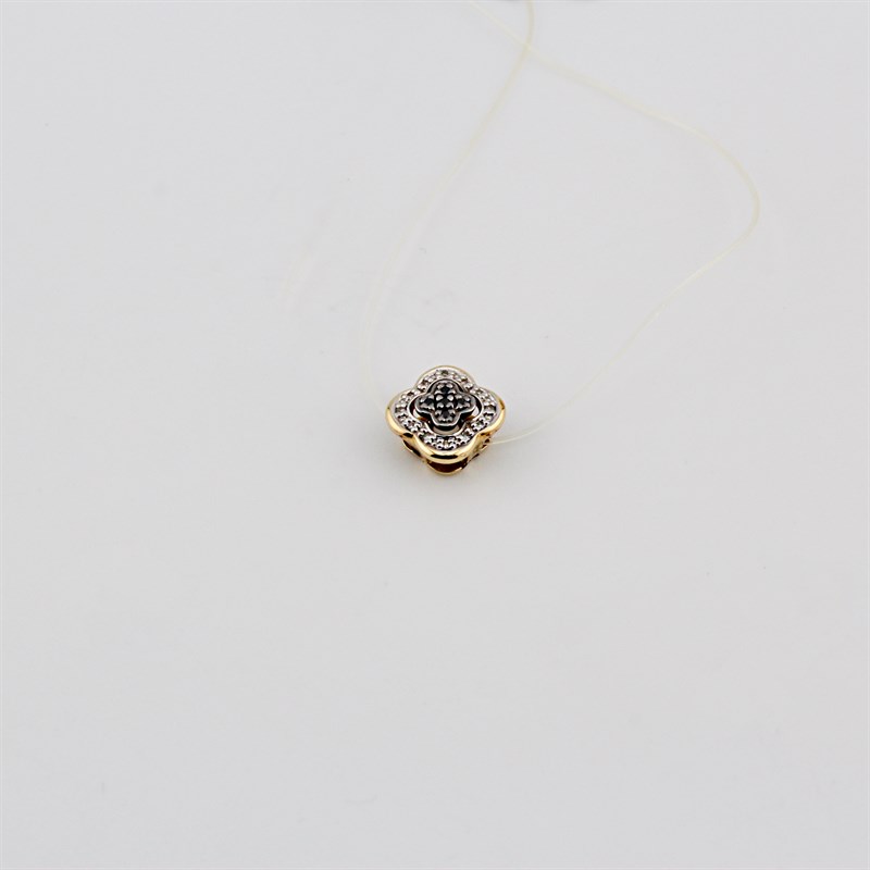 Подвеска золотая, с бриллиантами, 1,03 гр. - фото 53672