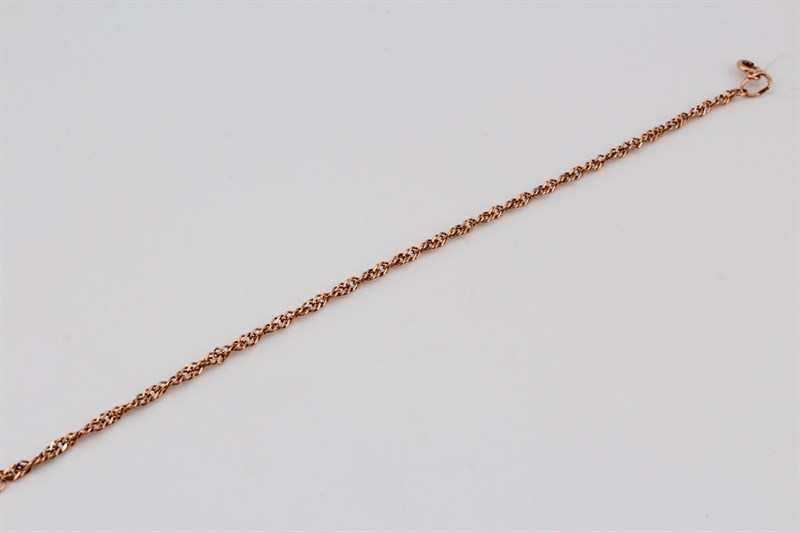 Браслет золотой, 1,79 гр., 16-размер - фото 53786