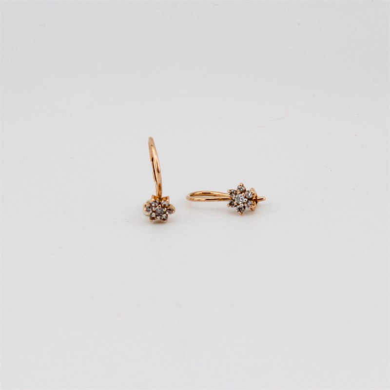 Серьги золотые, 1,21 гр. 101007/3850-1