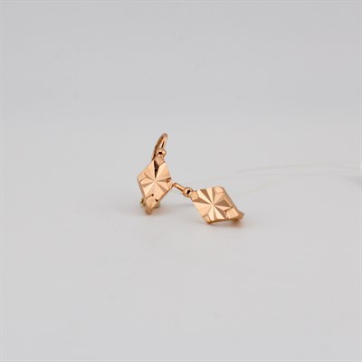 Серьги золотые, 3,85 гр.