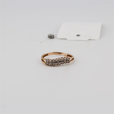 Кольцо золотое, 1,1 гр., 16,5-размер