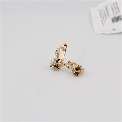 Серьги золотые, 3,24 гр.