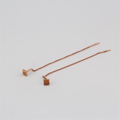 Серьги золотые, 0,74 гр.