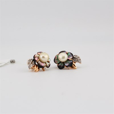 Серьги золотые, 8,02 гр.