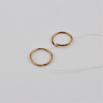 Серьги золотые, 0,69 гр.