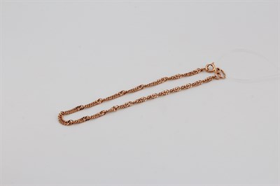 Браслет золотой, 1,89 гр., 18-размер