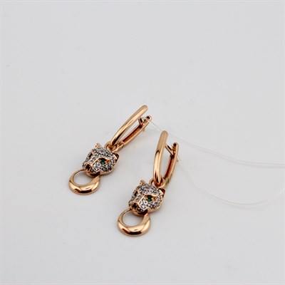 Серьги золотые, 4,8 гр.