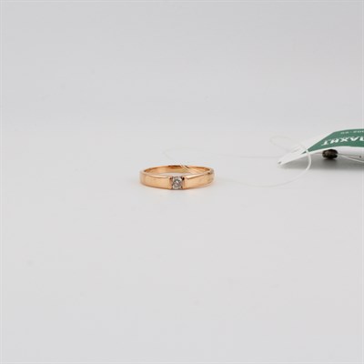 Кольцо золотое, с бриллиантами, 2,73 гр., 17,5-размер