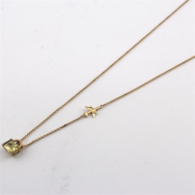 Колье золотое, 2,8 гр., 45-размер