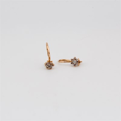 Серьги золотые, 1,21 гр. 101007/3850-1