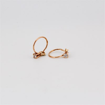 Серьги золотые, 1,09 гр. 101013/5838-1